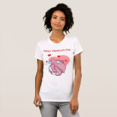 Olifant als Cupido Vrouwen T-shirt (Voorkant volledig)