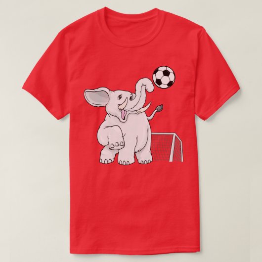 Olifant als speler met bal 2 t-shirt (Design voorkant)