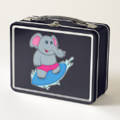 Olifant als surfer met surfplank (Voorkant)