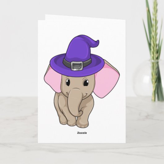 Olifant als Tovenaar Kaart (Achterkant)