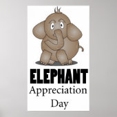 Olifant Appreciation Day Poster (Voorkant)