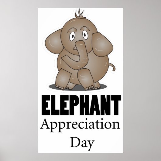 Olifant Appreciation Day Poster (Voorkant)