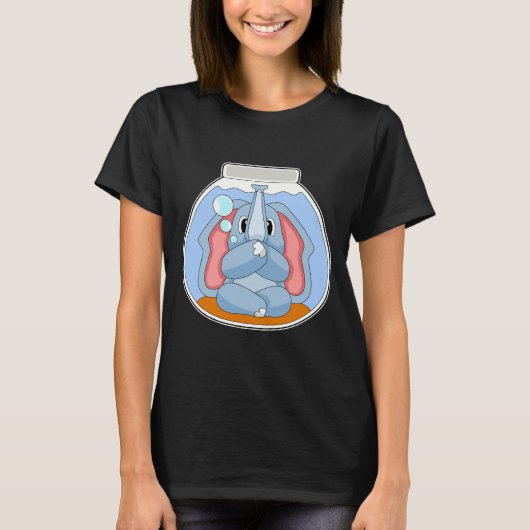 Olifant Aquarium T-shirt (Voorkant)
