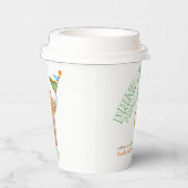 Olifant art baby shower op maat papieren bekers (Rechts)