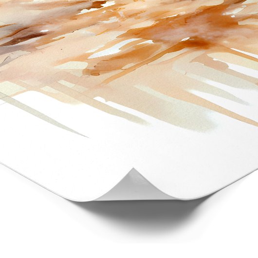 Olifant Art Poster Afrika Wanddecoratie (Hoek)