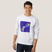 Olifant-astic Kerstmis "Lelijke" Dumbo met Kaars Trui (Voorkant volledig)