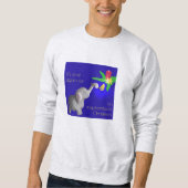 Olifant-astic Kerstmis "Lelijke" Dumbo met Kaars Trui (Voorkant)