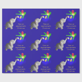 Olifant-astic Xmas Cartoon Dumbo Lights Kaars Cadeaupapier