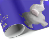 Olifant-astic Xmas Cartoon Dumbo Lights Kaars Cadeaupapier (Rol Hoek)