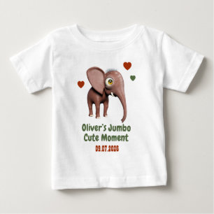 Olifant Baby Aangepaste Naam Datum Mooie Moment