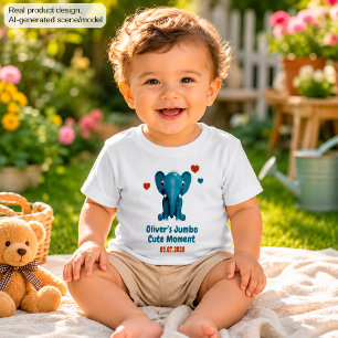 Olifant Baby Aangepaste Naam Datum Mooie Moment