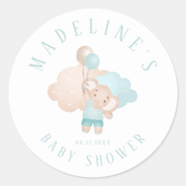 Olifant Baby Boy Baby shower Favor/Gift Sticker
