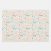 Olifant Baby Boy Baby shower Wrapping Papier Blad Inpakpapier Vel (Voorkant 3)