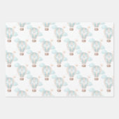 Olifant Baby Boy Baby shower Wrapping Papier Blad Inpakpapier Vel (Voorkant 2)