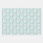 Olifant Baby Boy Baby shower Wrapping Papier Blad Inpakpapier Vel (Voorkant)