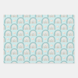 Olifant Baby Boy Baby shower Wrapping Papier Blad Inpakpapier Vel