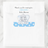 Olifant Baby Boy Dank je Baby shower Sticker (Tas)