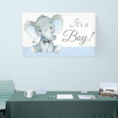Olifant Baby Jongen Douche Banners (Beurs)