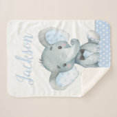 Olifant Baby Jongens Deken (Voorkant (horizontaal))