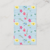 Olifant Baby Meisjes Douche Luier Raffle Ticket Informatiekaartje (Achterkant)