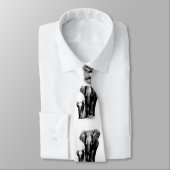 Olifant & Baby Olifant Custom Stropdas (Gebonden)