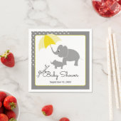 Olifant & Baby, Paraplu Baby shower Servet (Insitu)