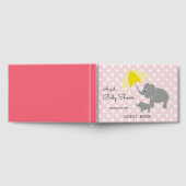 Olifant & Baby paraplu, Roze Baby shower Gastenboek (Volledig)