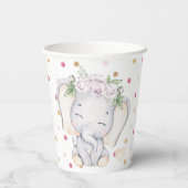 Olifant Baby Schouwer Papieren bekers (Achterkant)