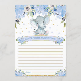 Olifant Baby shower Advies voor Ouders om Kaart te