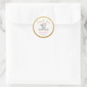 Olifant Baby Shower Bedankt Sticker Labels (Tas)