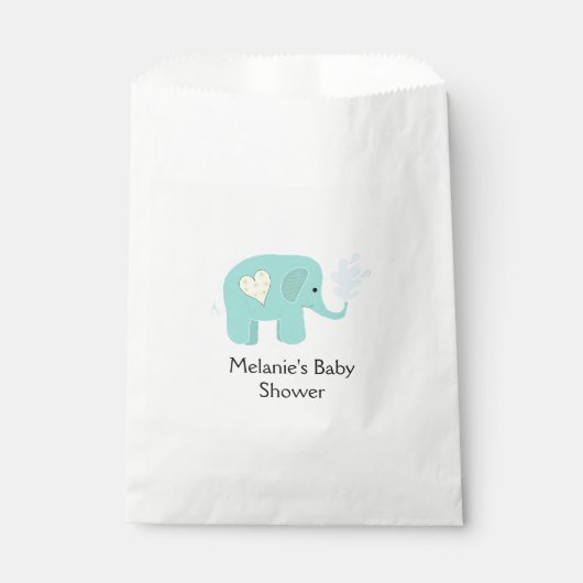 Olifant Baby Shower Bedankzakje (Voorkant)