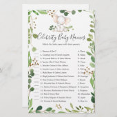 Olifant Baby shower Beroemdheid Baby Namen (Voorkant / Achterkant)