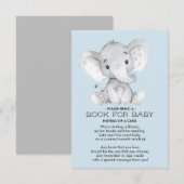 Olifant Baby shower Boek voor Baby Kaart (Voorkant / Achterkant)