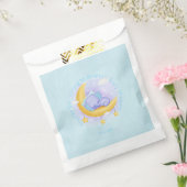 Olifant Baby shower Boy Blue Bedankzakje (Gezegeld)