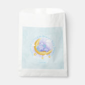 Olifant Baby shower Boy Blue Bedankzakje (Voorkant)