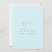 Olifant Baby shower boy Kaart (Achterkant)