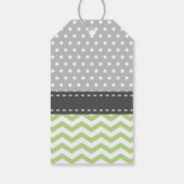 Olifant Baby shower Dank u Label, BEWERKBARE KLEUR Cadeaulabel (Achterkant)
