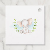 Olifant Baby shower dank u partij Labels (Achterkant)