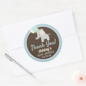 Olifant Baby shower dank u Stickers (Envelop)