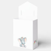 Olifant Baby shower Favor Box (Meisje) Bedankdoosjes (Geopend)