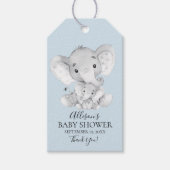 Olifant Baby shower Favor Gift Label Cadeaulabel (Voorkant)