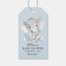 Olifant Baby shower Favor Gift Label Cadeaulabel