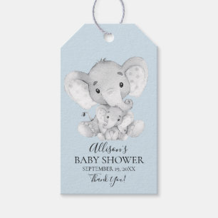 Olifant Baby shower Favor Gift Label Cadeaulabel