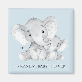Olifant Baby shower Favor Magnet