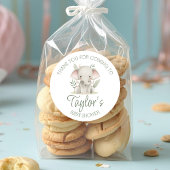 Olifant Baby Shower Favor Stickers Labels