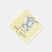 Olifant Baby shower Gele en Grijze Servetten (Hoek)