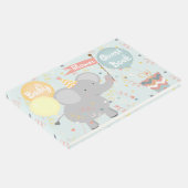 Olifant Baby shower Giraffe Monkey Confetti Gastenboek (Hoek)