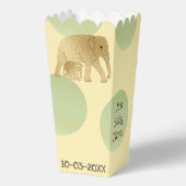 Olifant Baby shower gunst dozen Bedankdoosjes (Achterkant)