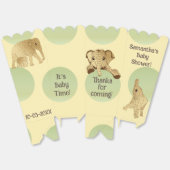 Olifant Baby shower gunst dozen Bedankdoosjes (Ongevouwen)