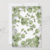 Olifant Baby shower Invitation - Geel Kaart (Achterkant)